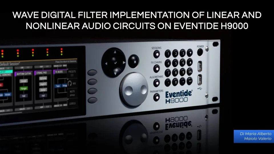 Wave Digital Filters on Eventide H9000 preview